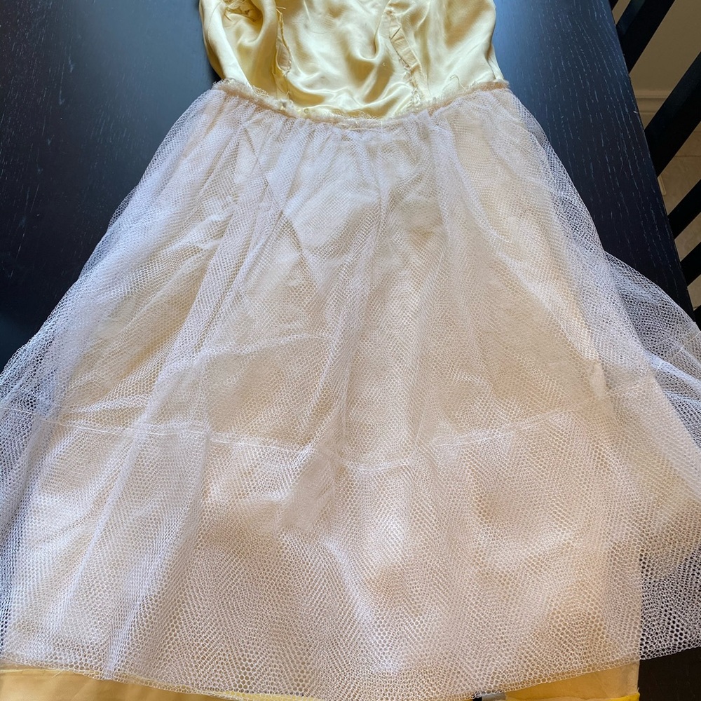Soft Canary Yellow Cupcake Lace Party Dress - Picture 8 of 9